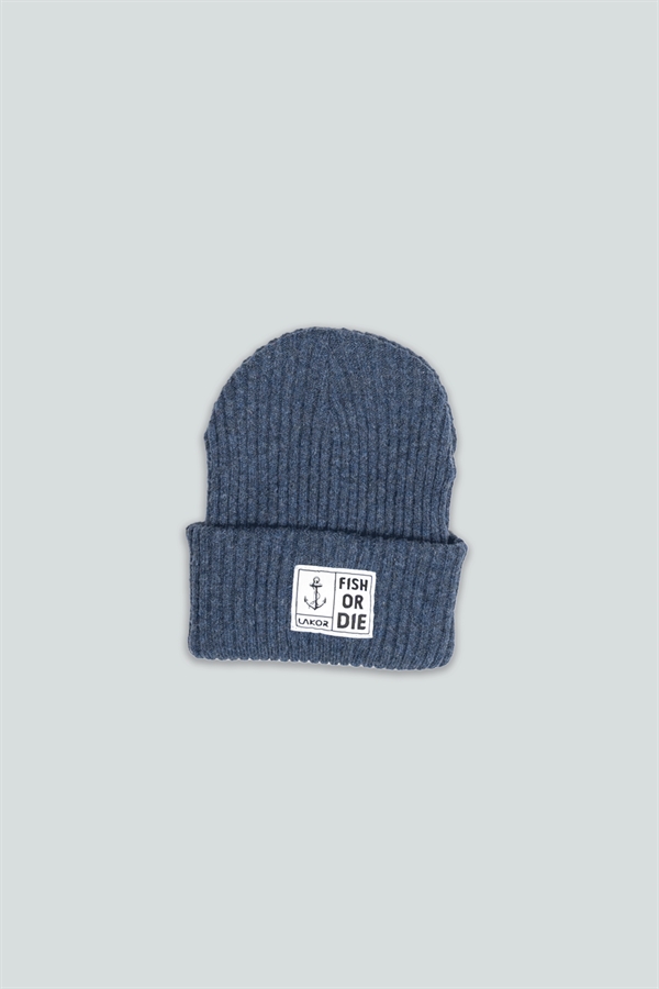 Lakor Fish Or Die Beanie - Navy